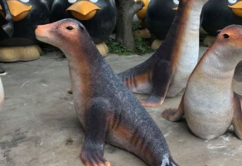 保山園林海豹雕塑