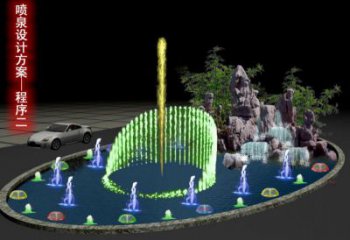 杭州旱地漂浮噴泉雕塑，水景藝術噴泉雕塑生產商