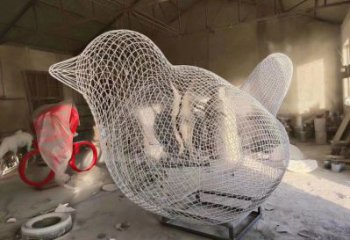 上城鏤空小鳥雕塑精選，陸地?cái)[件，鐵藝?guó)B兒雕塑精品