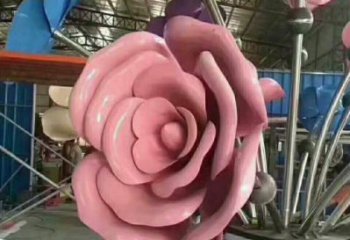 合川牡丹花雕塑工廠優(yōu)選，城市裝飾，牡丹花花朵雕塑供給