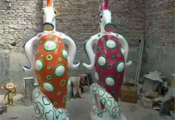 涪陵幼兒園河馬雕塑，動(dòng)漫文化雕塑，卡通動(dòng)物制作