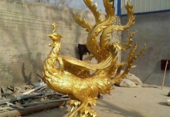 江北鳳凰雕塑廠家，鍛造工藝，銅鳳凰雕塑廠家承接