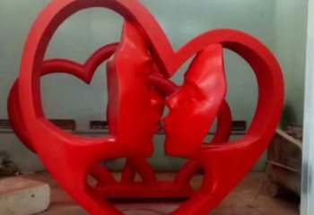 涪陵制造心形人物雕塑供需，鋼管組合，雕塑工程制作供應(yīng)